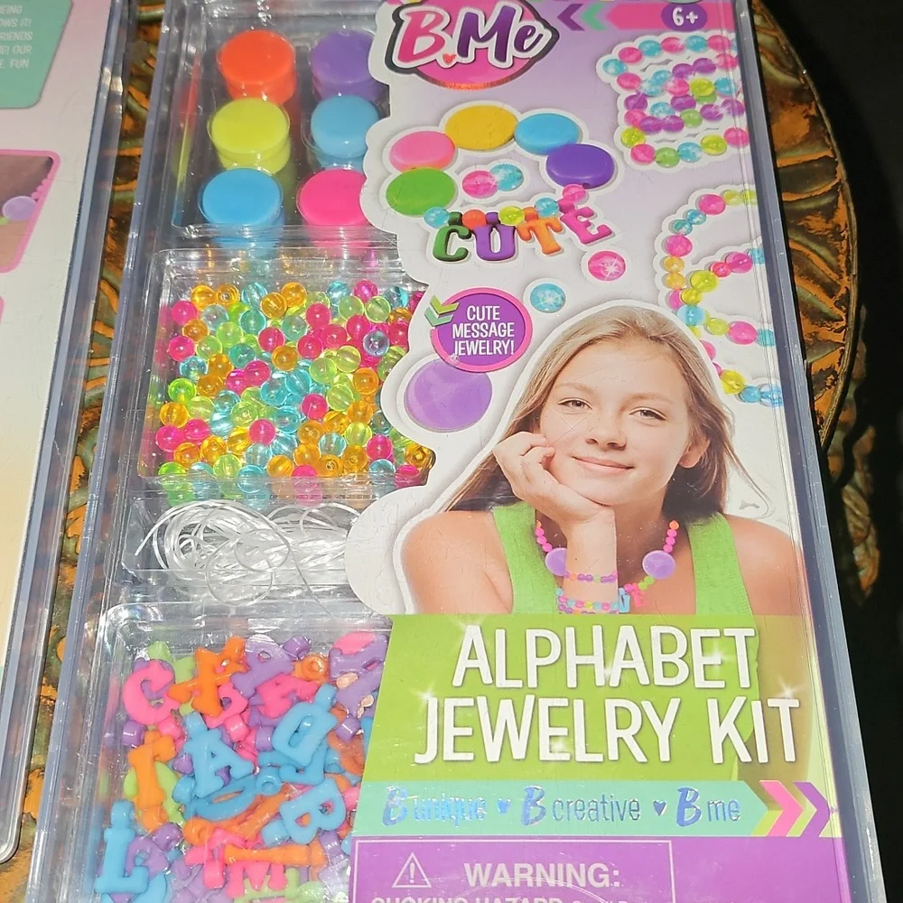B♡ME Makeover Colorful Alphabet Jewelry Kit for Kids. LOT of 2 new unopened kits